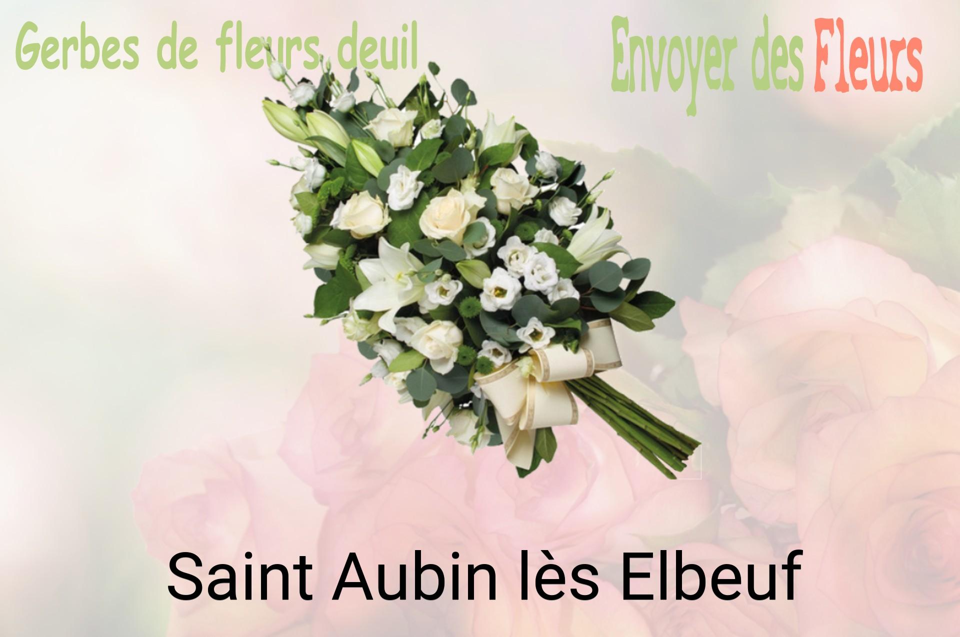 Gerbe de fleurs de deuil livrée à Saint-Aubin-lès-Elbeuf